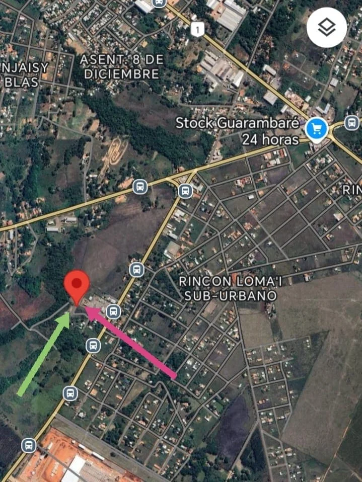 VENDO 3 TERRENOS JUNTOS 1350 M2 - EN VILLETA A 100 MTS DE LA RUTA A NUEVA ITALIA - Guarambaré